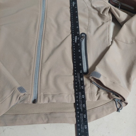 Sherpa Adventure Gear Tan Jacket Size Large Full Zip Tactel CoolMax Light - Picture 5 of 14